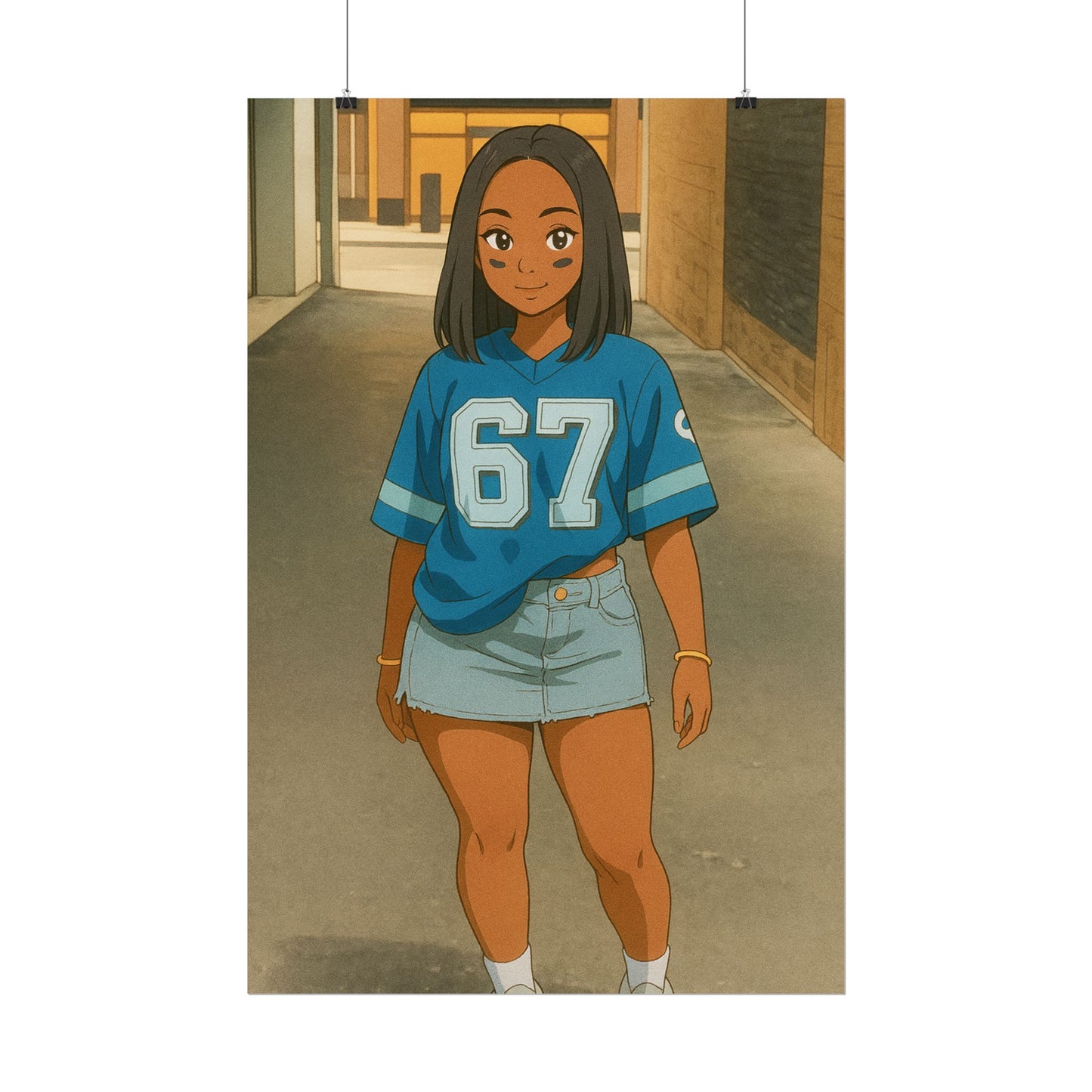 Loco Fits Anime Girls 'Lions Girls 1' Poster