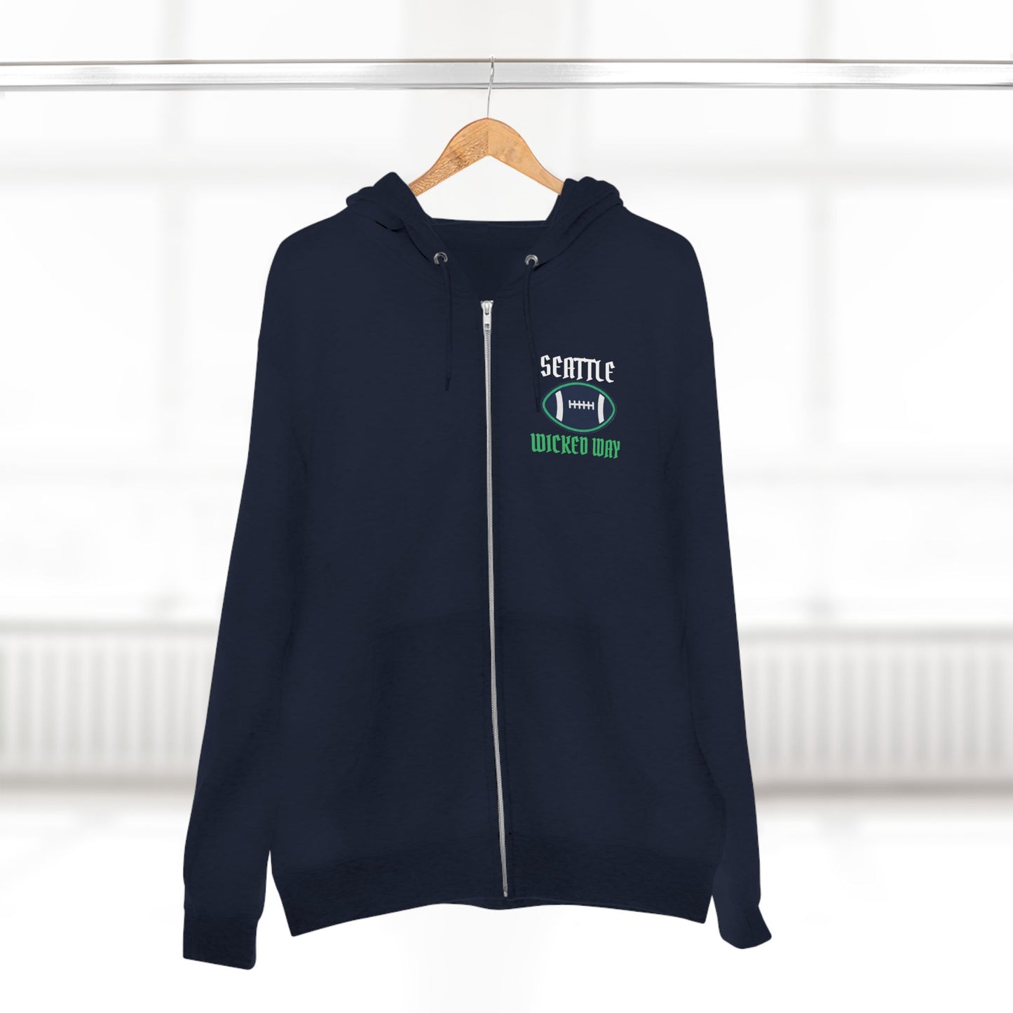 "Wicked Way" Seattle Football Zip Hoodie