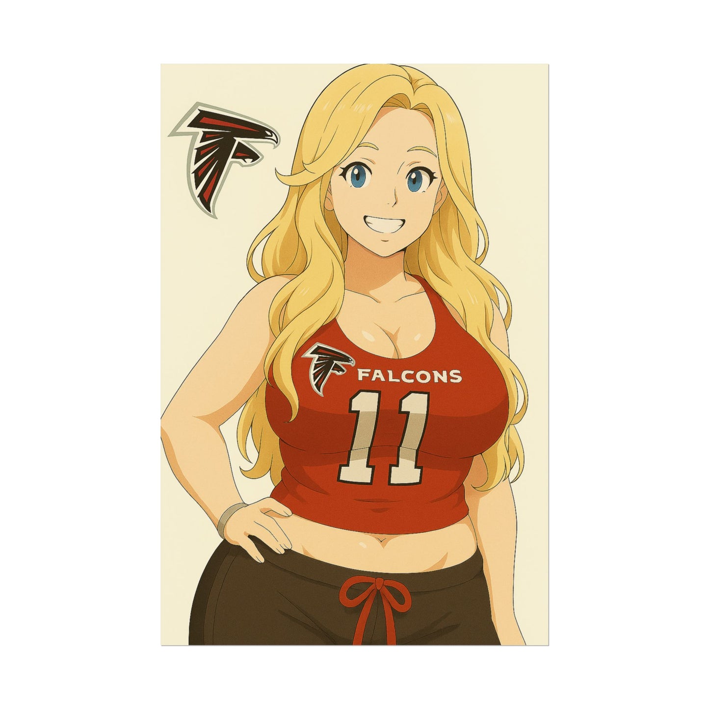 Loco Fits Anime Girls 'Falcons Girl 2' Poster