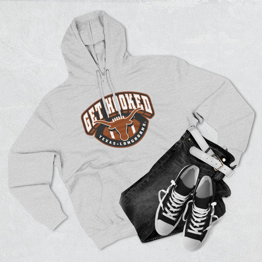 'Texas Longhorn Football, Get Hooked' Three-Panel Fleece Hoodie