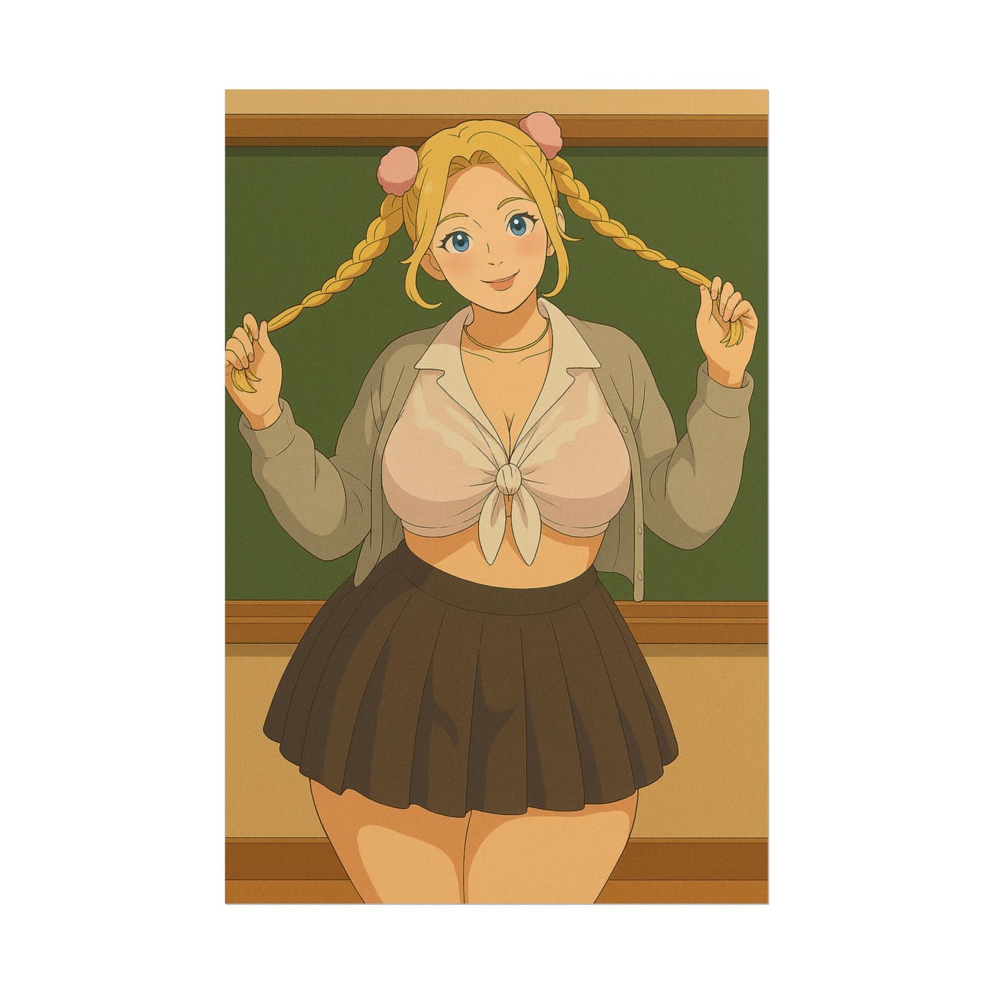 Loco Fits Anime Girls 'Seductive School Girl' Poster