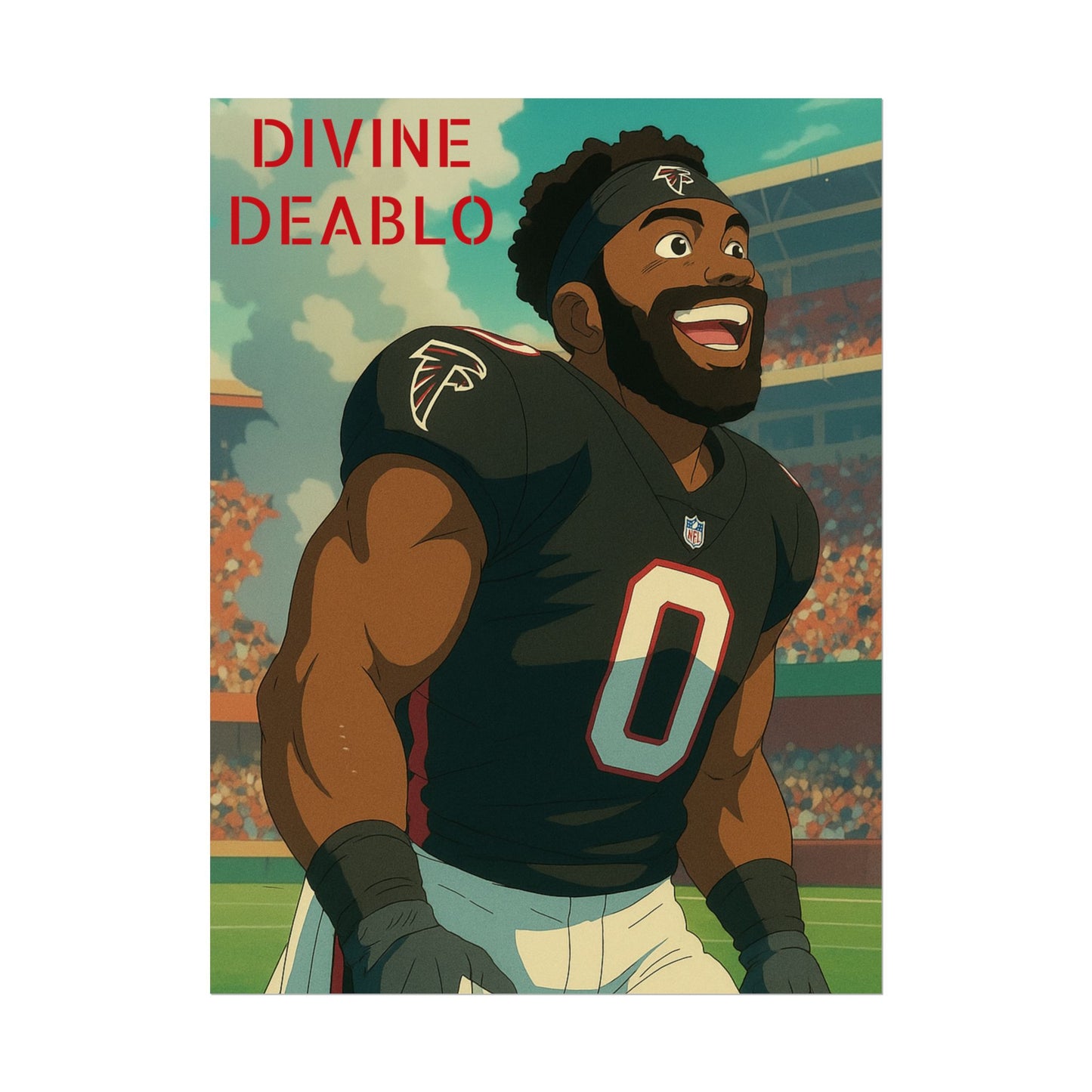 Loco Fits Anime Football 'Divine Deablo' Poster