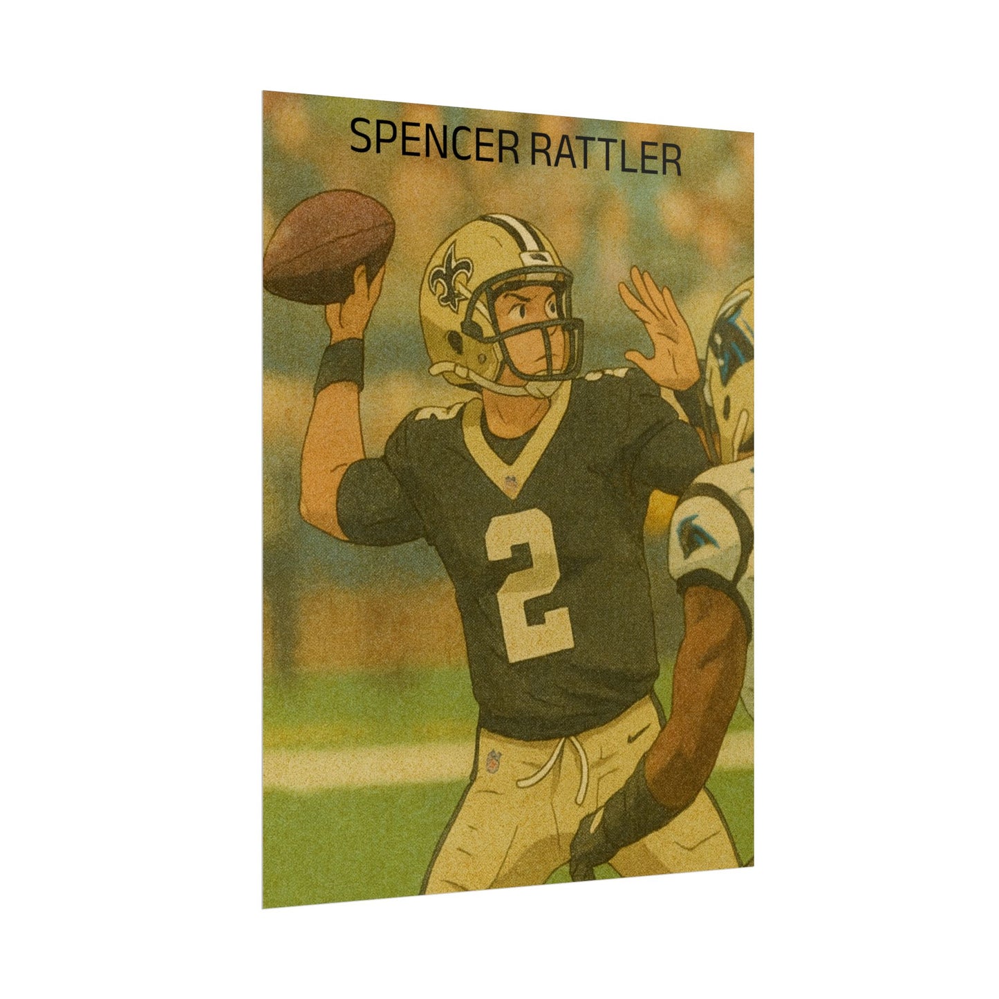 Loco Fits Anime Football 'Spencer Rattler' Poster