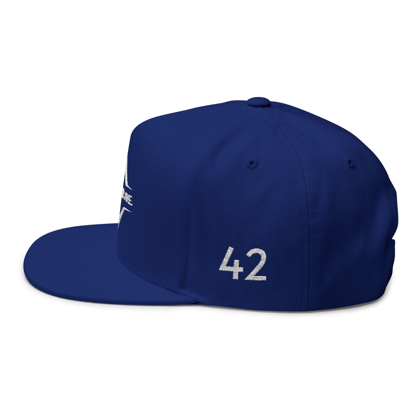 Blue "Hustler Ave" #42 Avalanche Motion Snapback