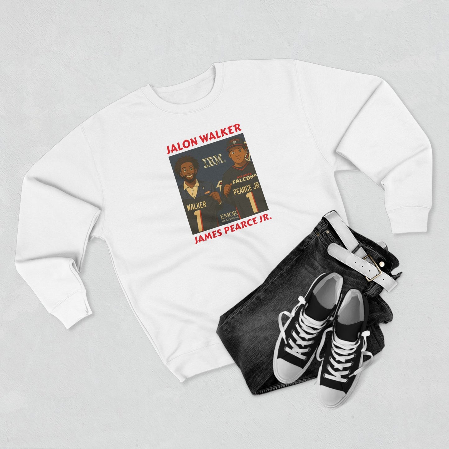 Anime Football 'Jalon Walker/ James Pearce Jr' Crewneck Sweatshirt