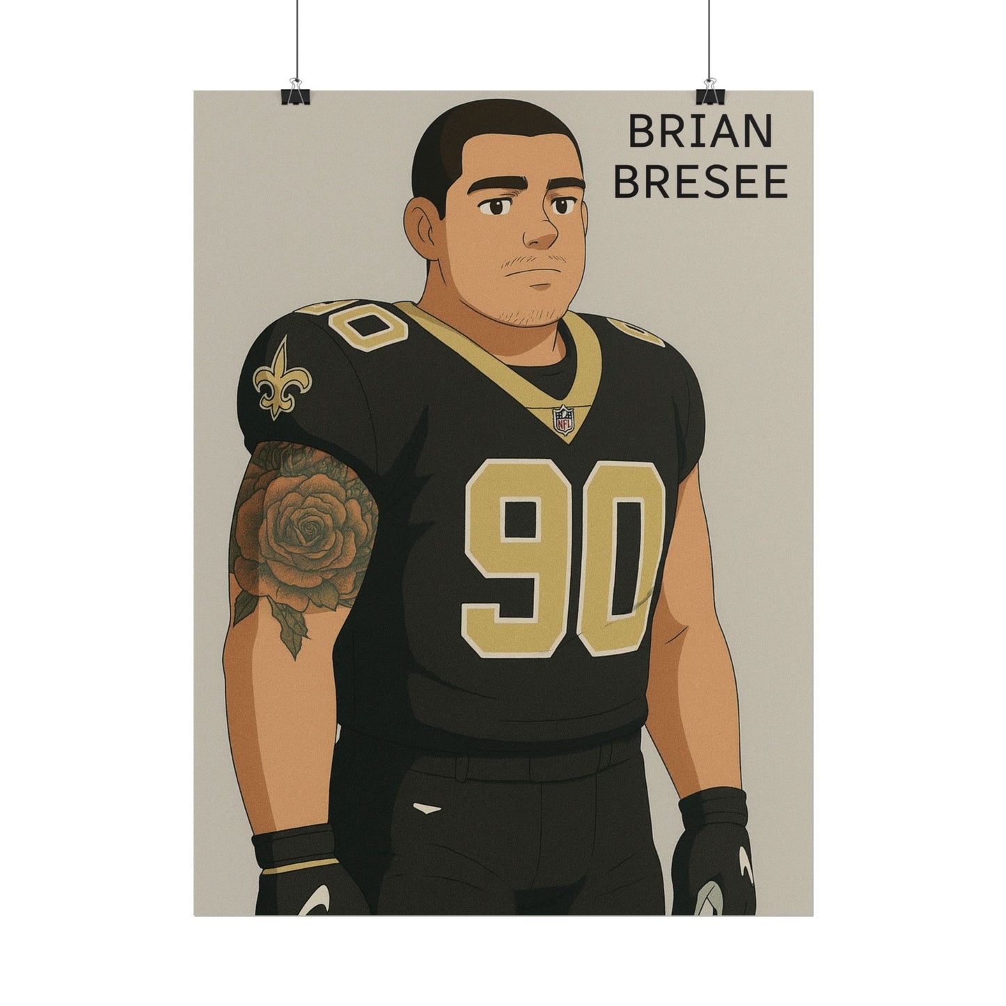 Loco Fits Anime Football 'Brian Bresee' Poster