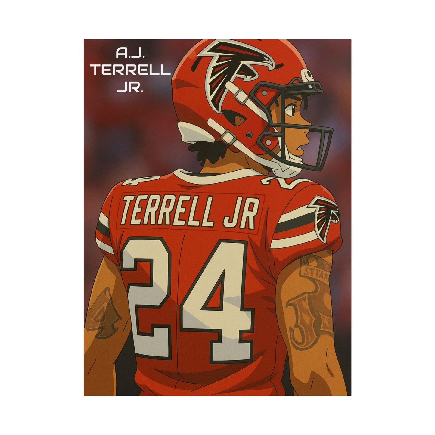Loco Fits Anime Football 'A.J. Terrell Jr.' Poster