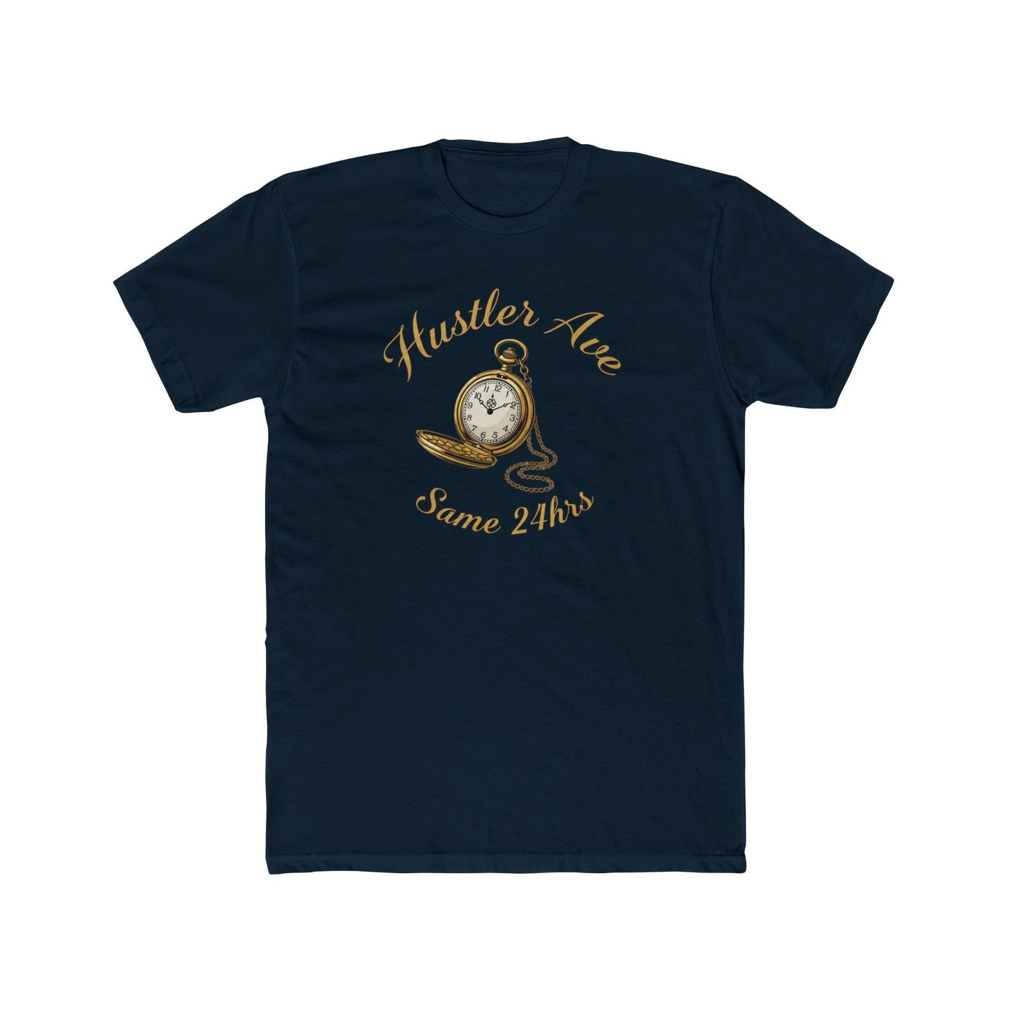 "Hustler Ave" Hustler's Time Graphic Cotton Crew Tee