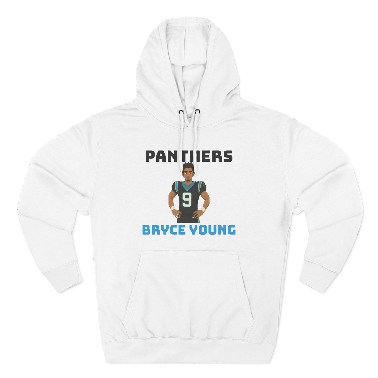 Anime Football 'Panthers Bryce Young' Three-Panel Fleece Hoodie