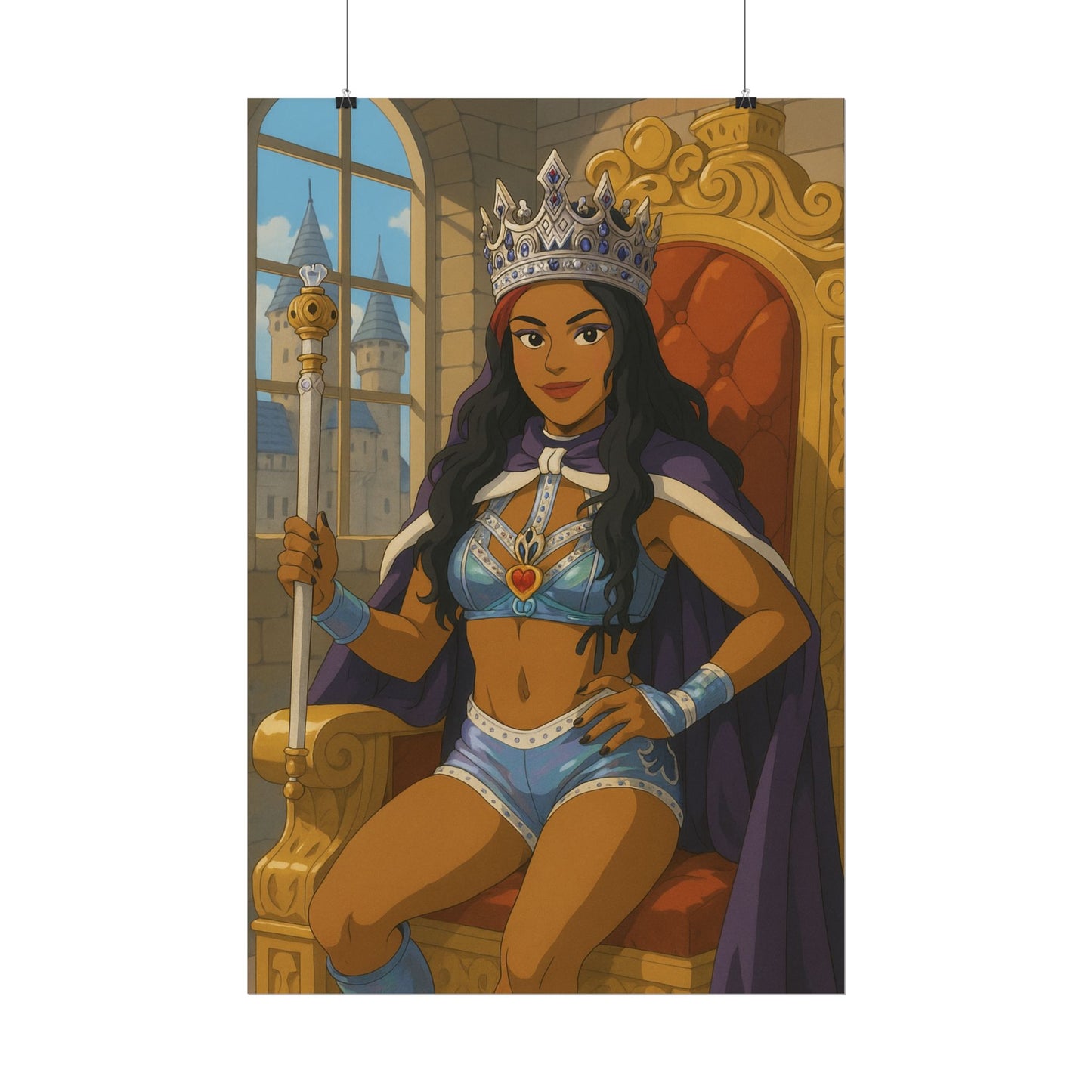 Loco Fits Anime Wrestling 'Latin Queen Vega' Poster