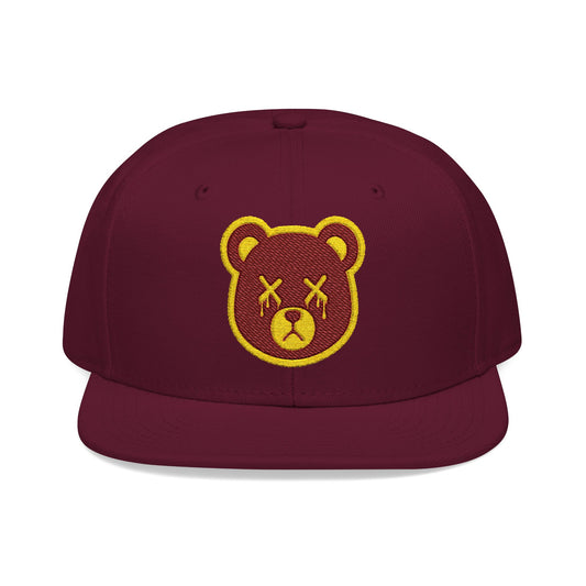 "Wicked Way" Deady Bears Gold & Burgandy Logo Snapback