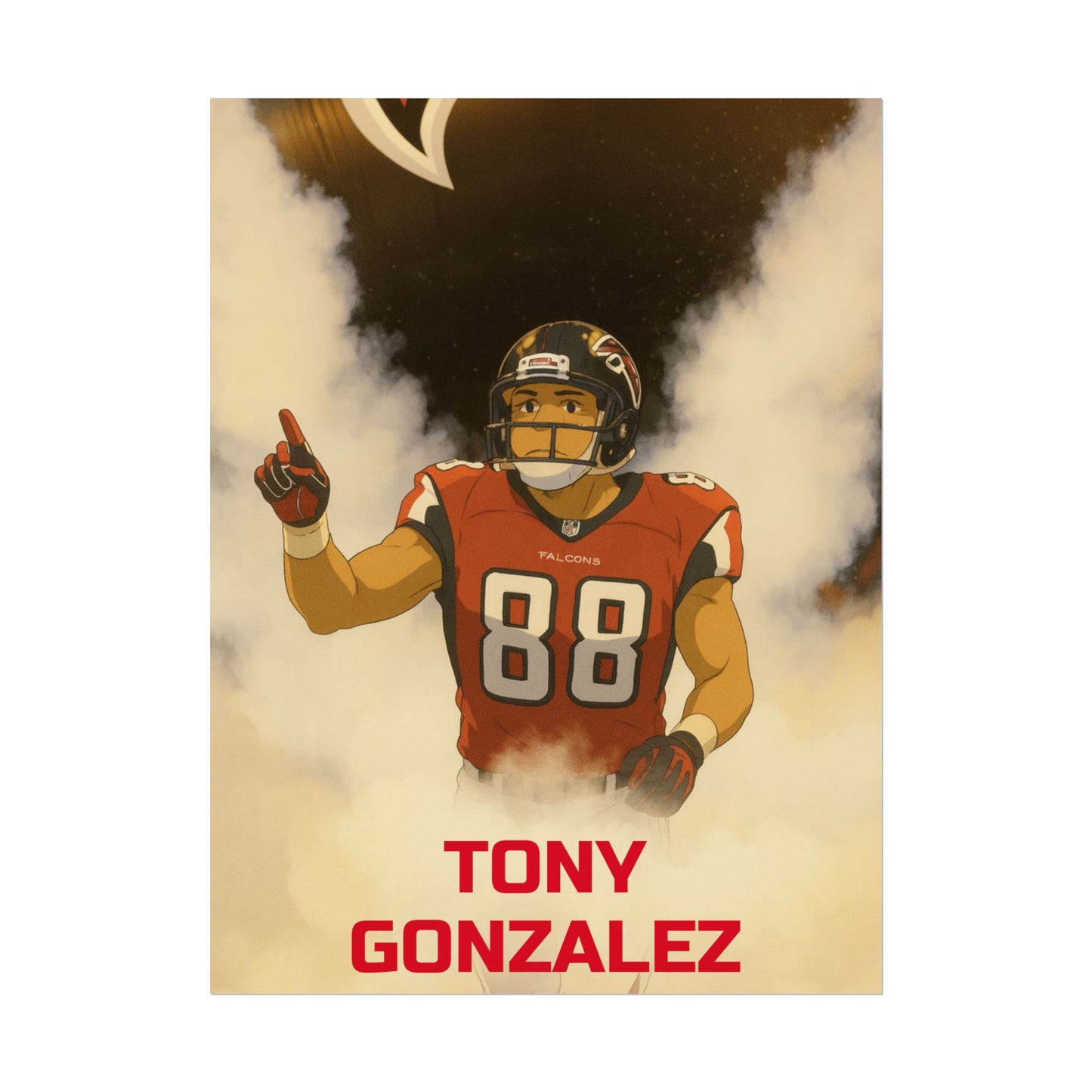 Loco Fits Anime Football 'Tony Gonzalez' Poster