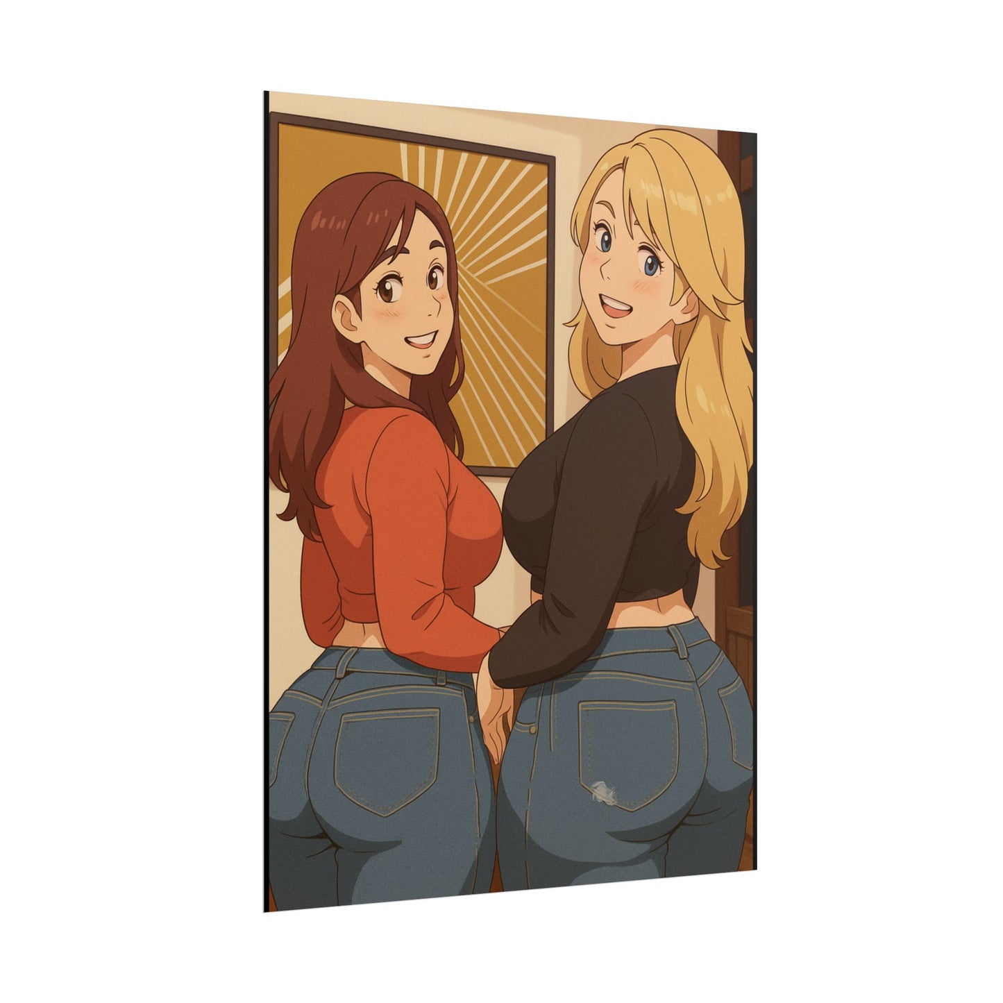 Loco Fits Anime Girls 'We'll Lead, You Follow' Poster