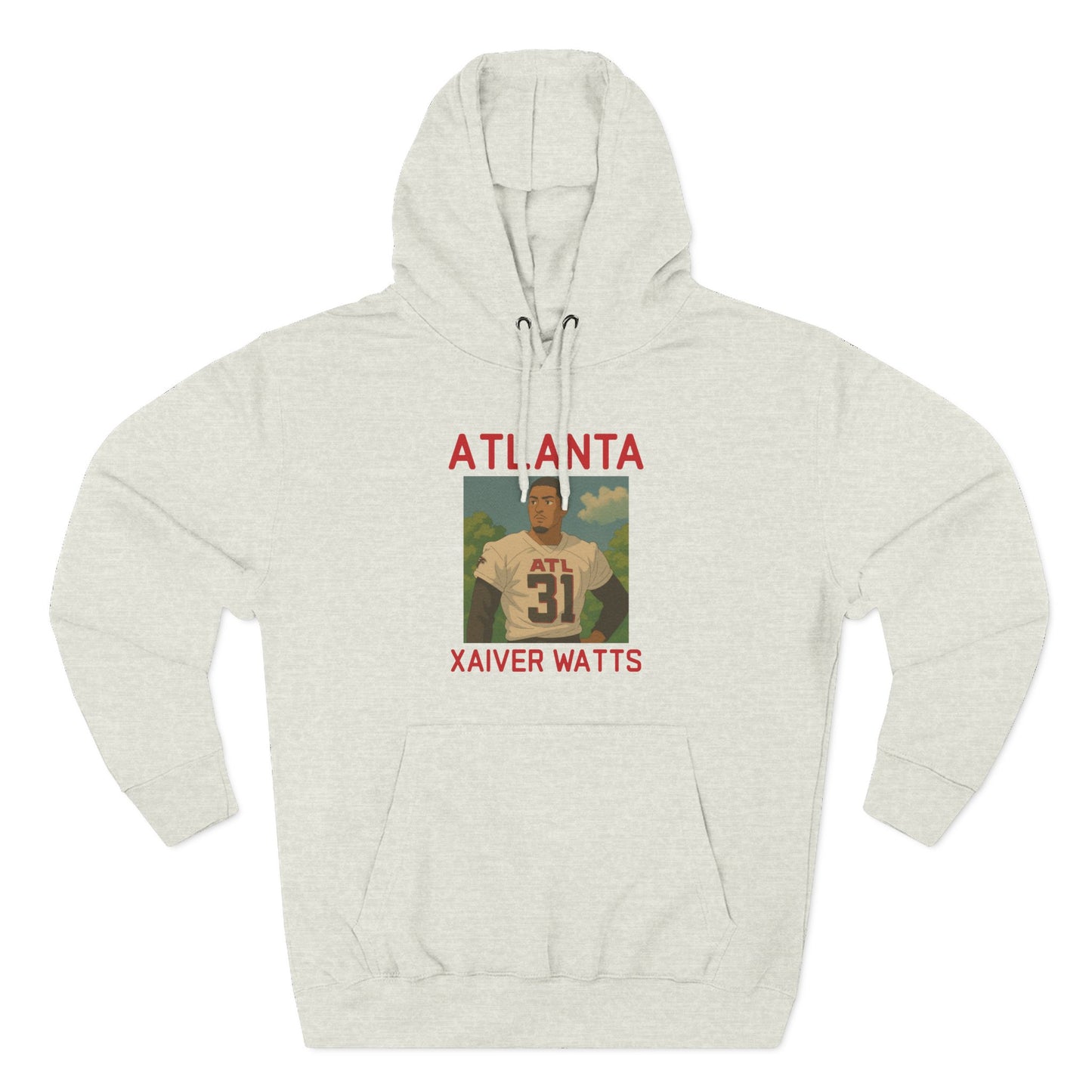 Anime Football 'Atlanta Xaiver Watts' Three-Panel Fleece Hoodie