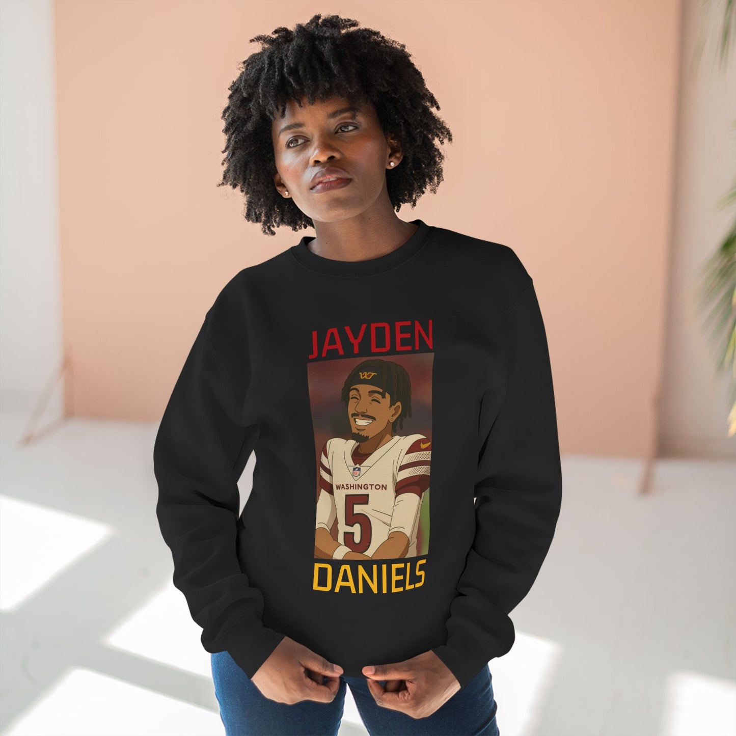 Anime Football 'Jayden Daniels' Crewneck Sweatshirt