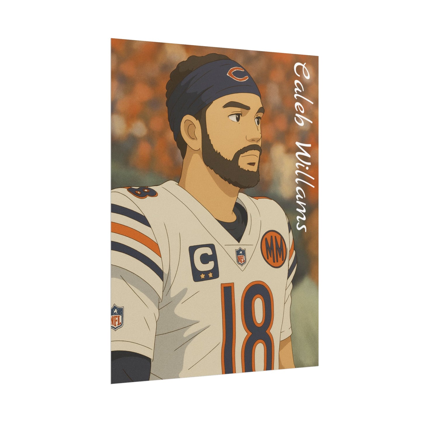 Loco Fits Anime Football 'Caleb Williams' Poster