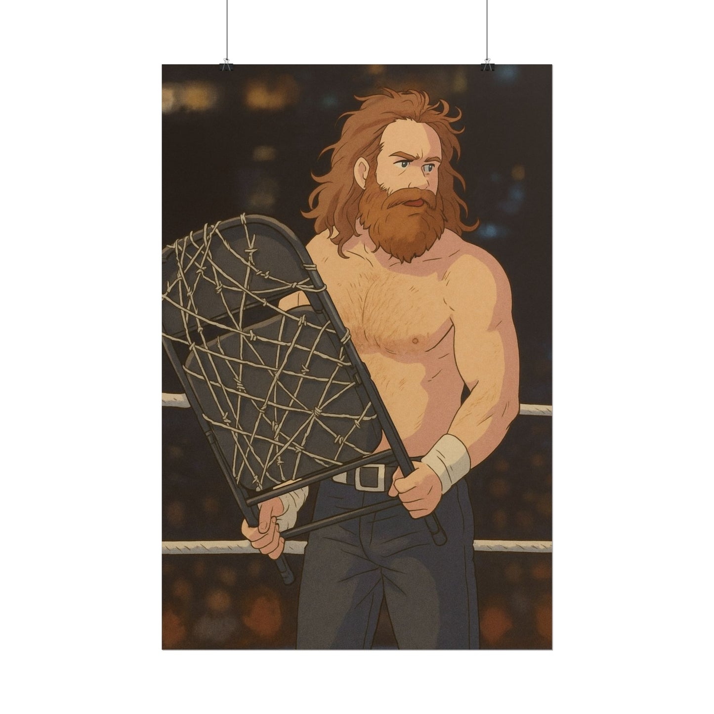 Loco Fits Anime Wrestling 'Psycho Sami' Poster