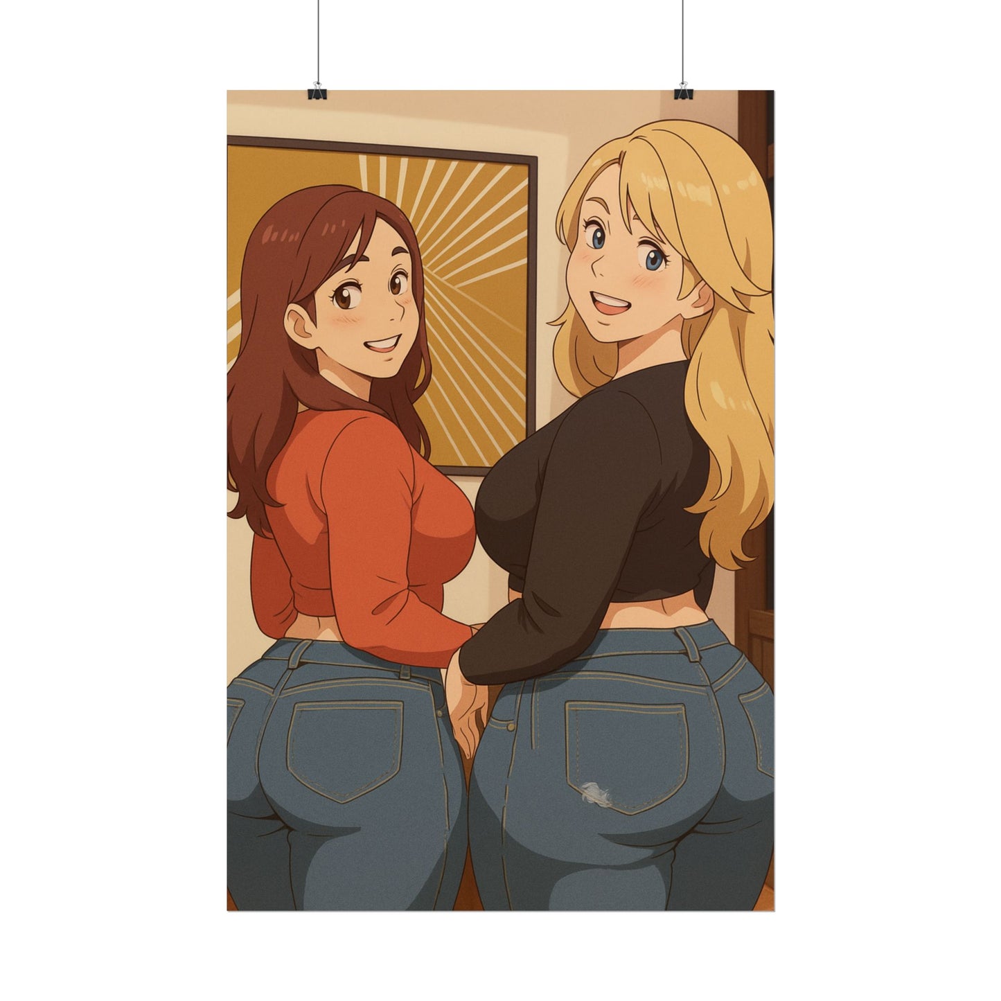 Loco Fits Anime Girls 'We'll Lead, You Follow' Poster