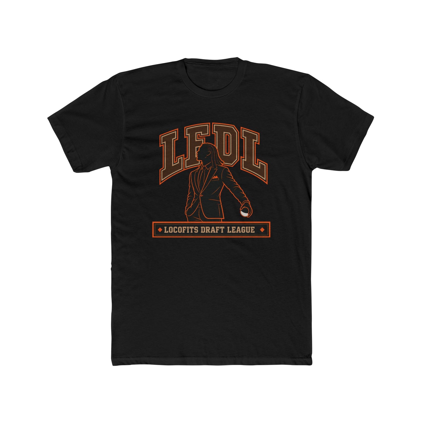LocoFits Draft League CIN Portrait Silhouette Cotton Crew Tee