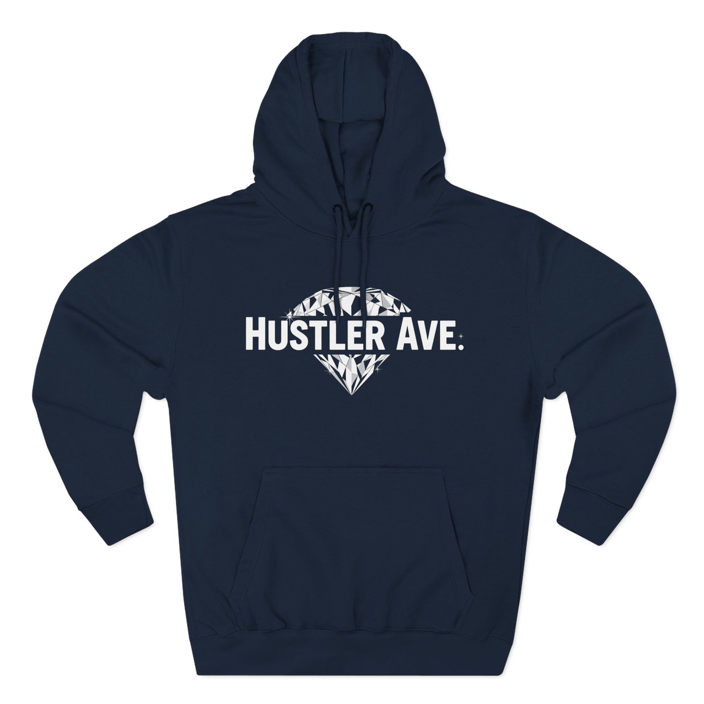 Base "Hustler Ave" Diamond Status College Hoodie