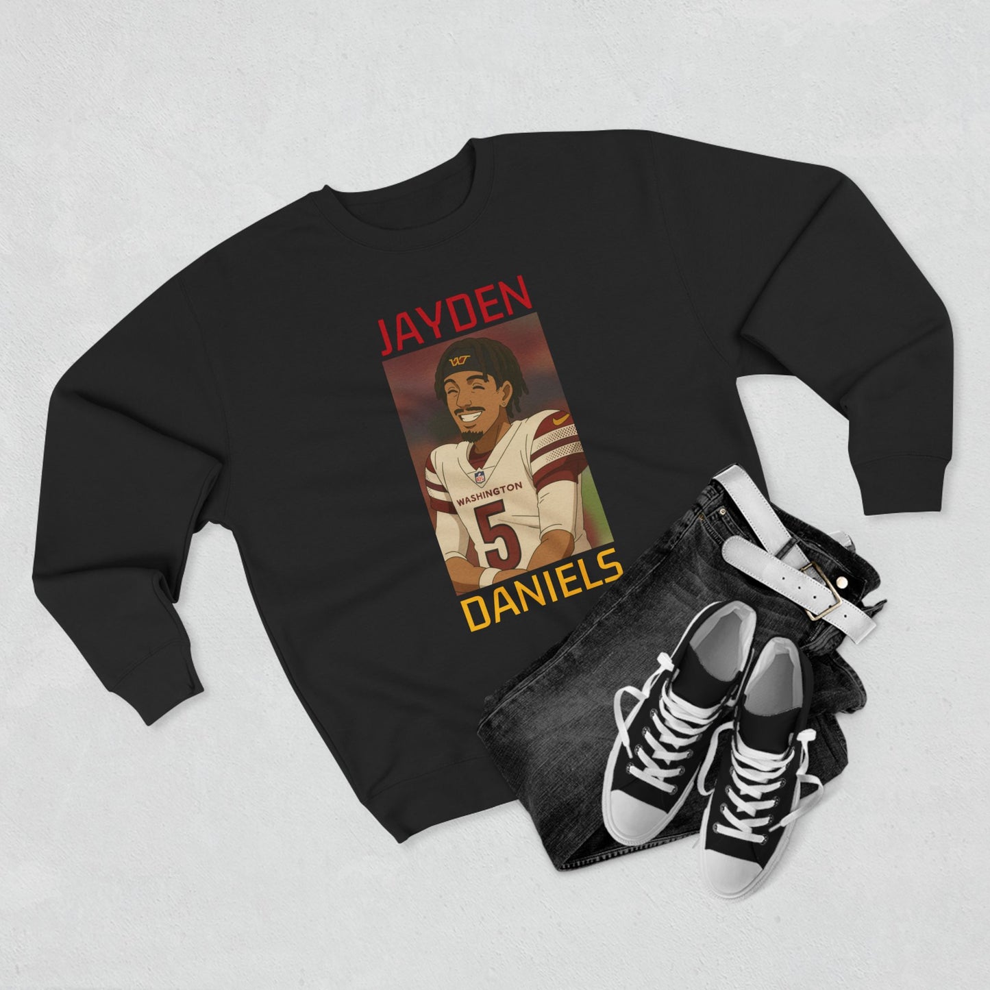 Anime Football 'Jayden Daniels' Crewneck Sweatshirt