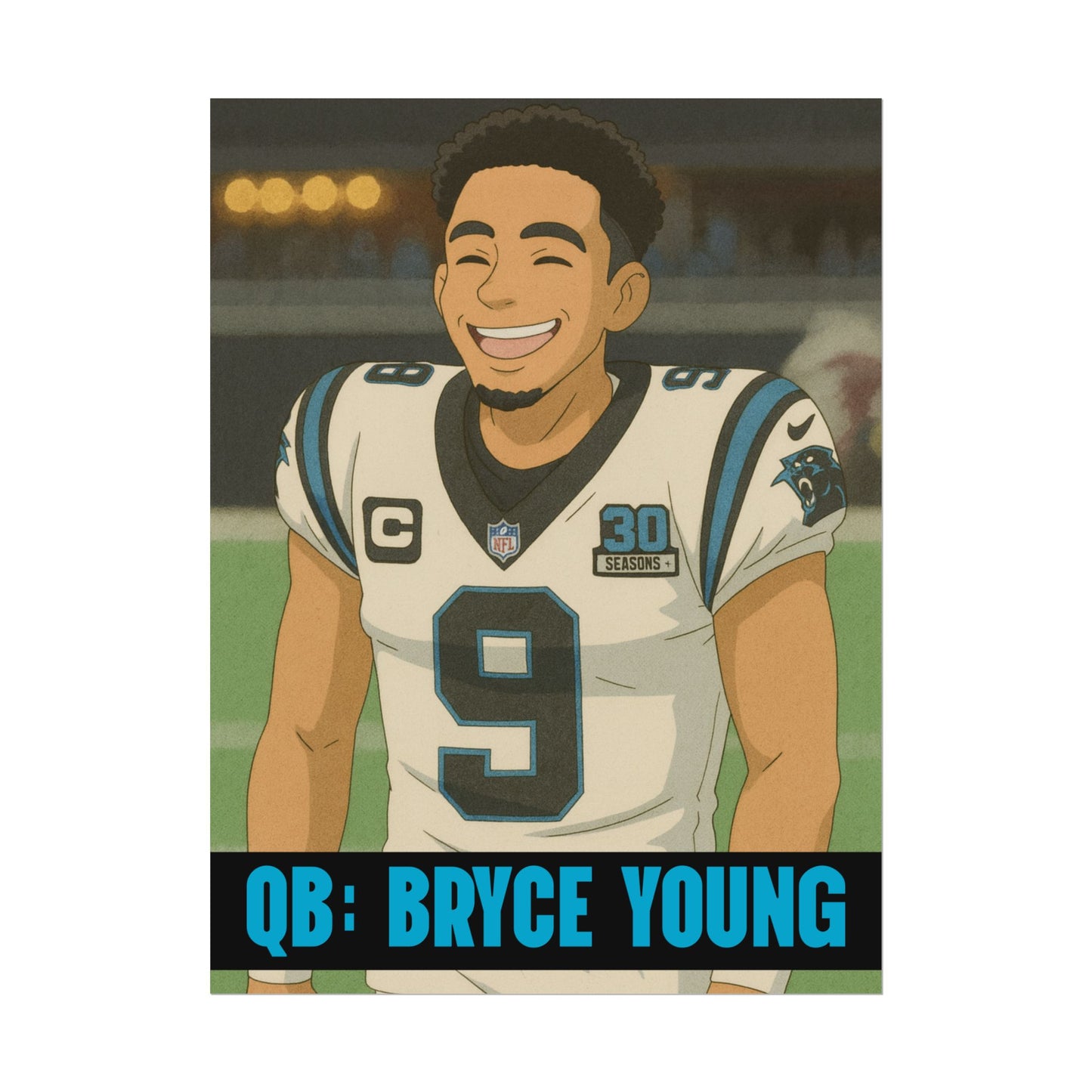 Loco Fits Anime Football 'Bryce Young' Poster