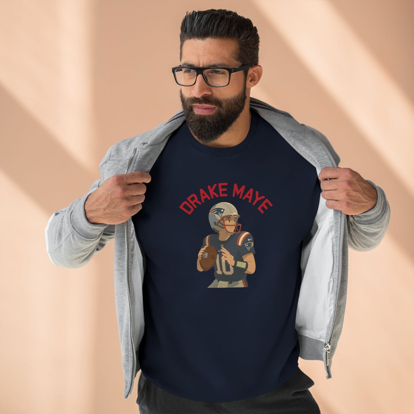 Anime Football 'Drake Maye' Crewneck Sweatshirt