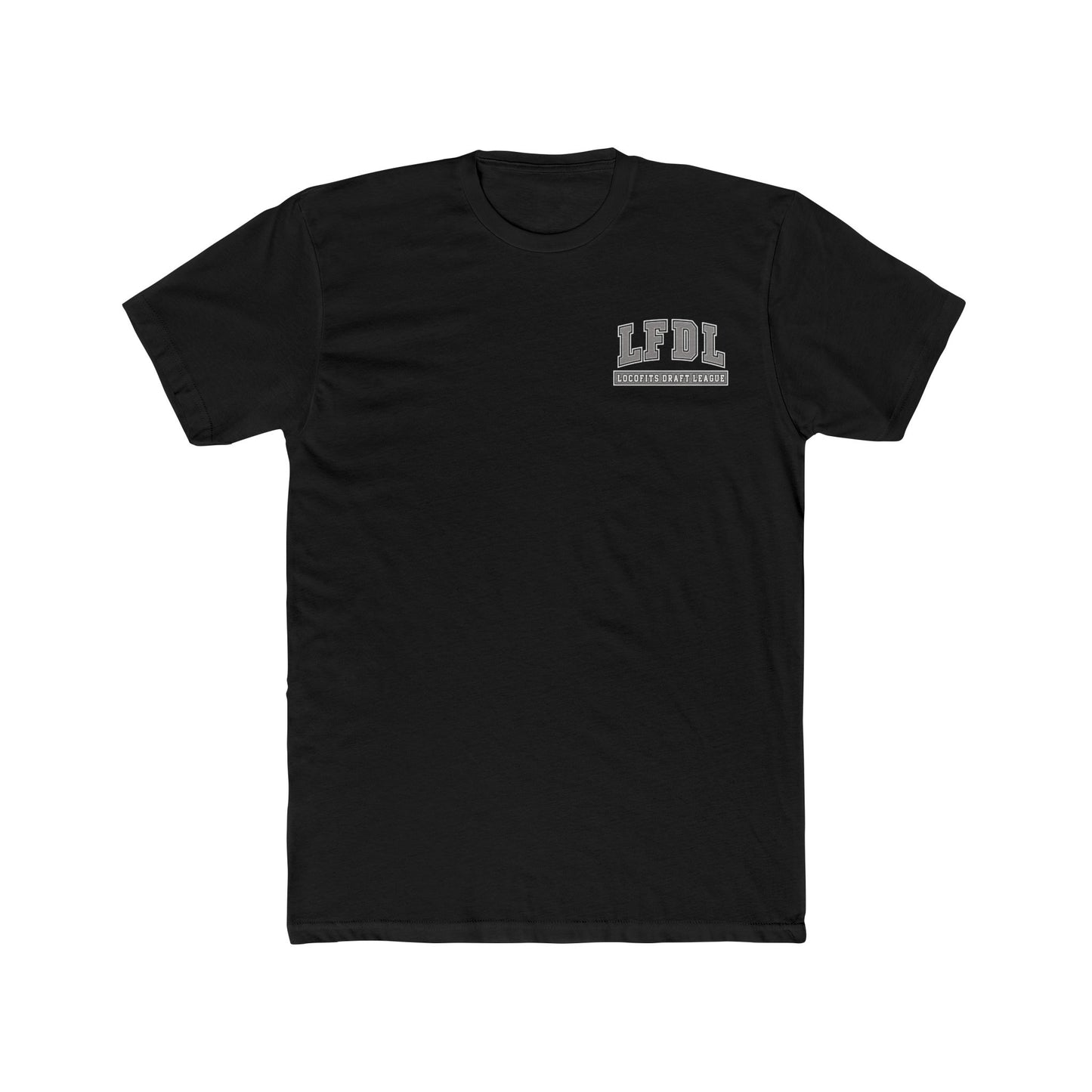 LocoFits Draft League Base Pocket Logo Cotton Crew Tee