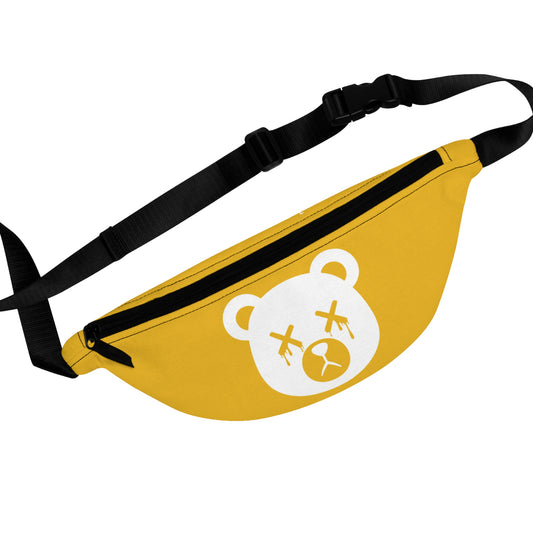 Yellow w/ White Logo "Wicked Way" Dead Bear Head Fanny Pack