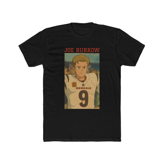 Anime Football 'Joe Burrow' Cotton Crew Tee