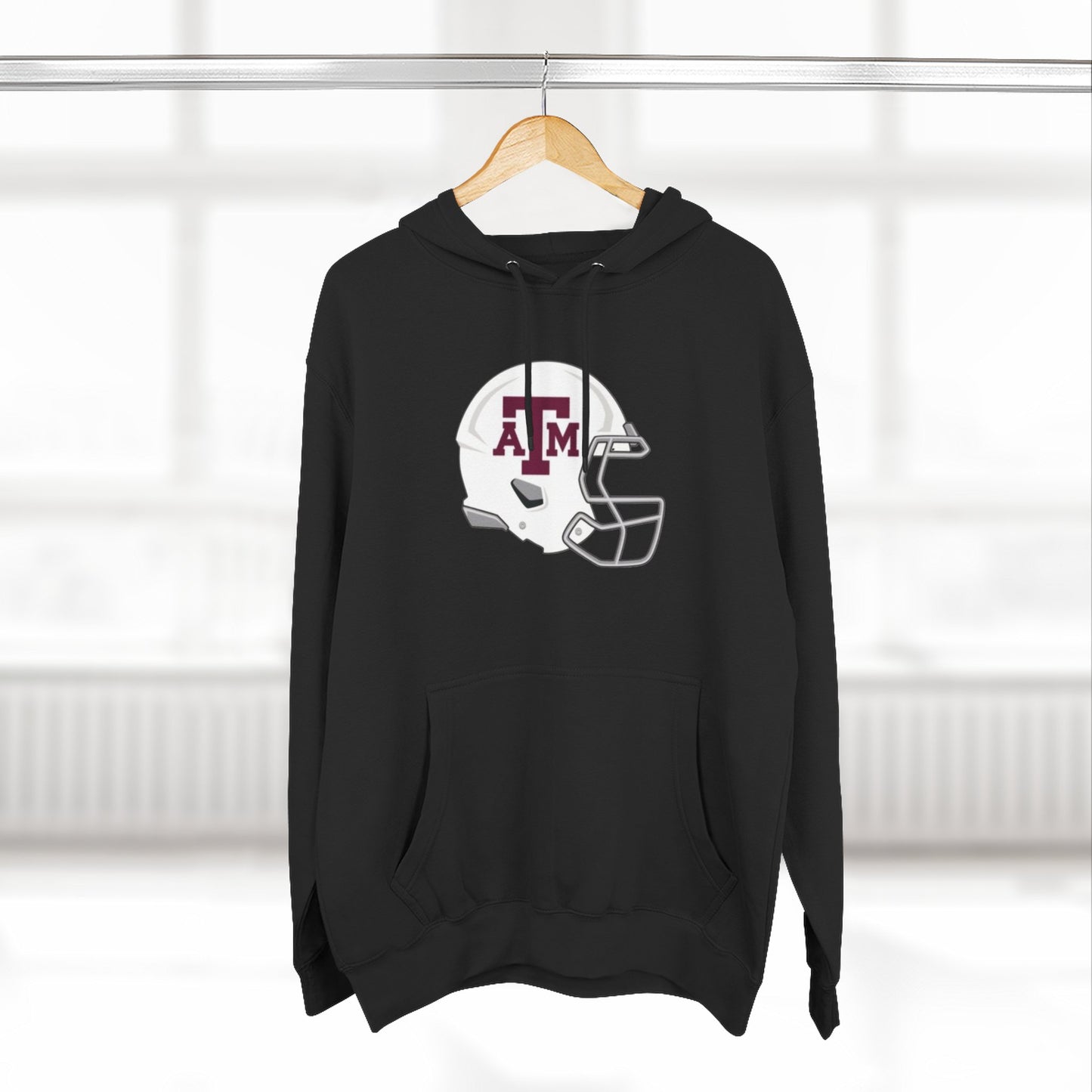 'Texas A&M Helmet' Three-Panel Fleece Hoodie