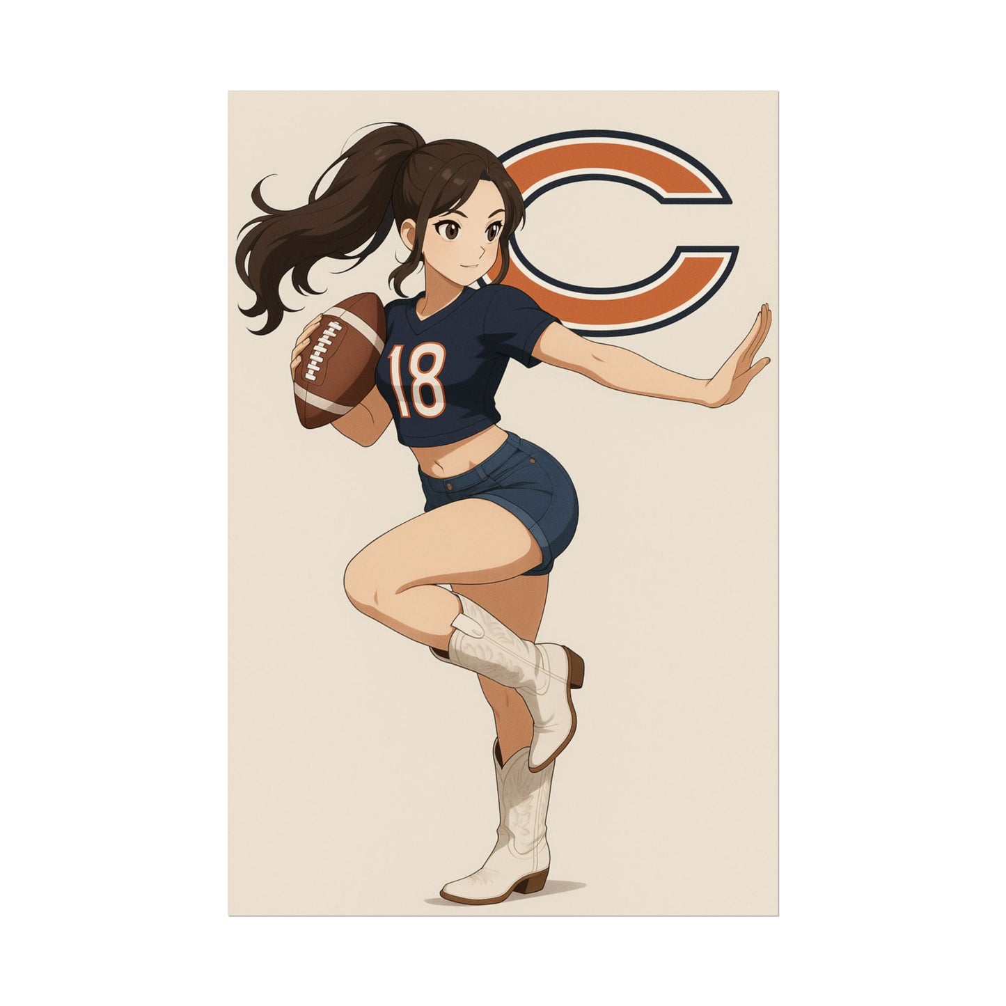 Loco Fits Anime Girls 'Bears Girl 6' Poster