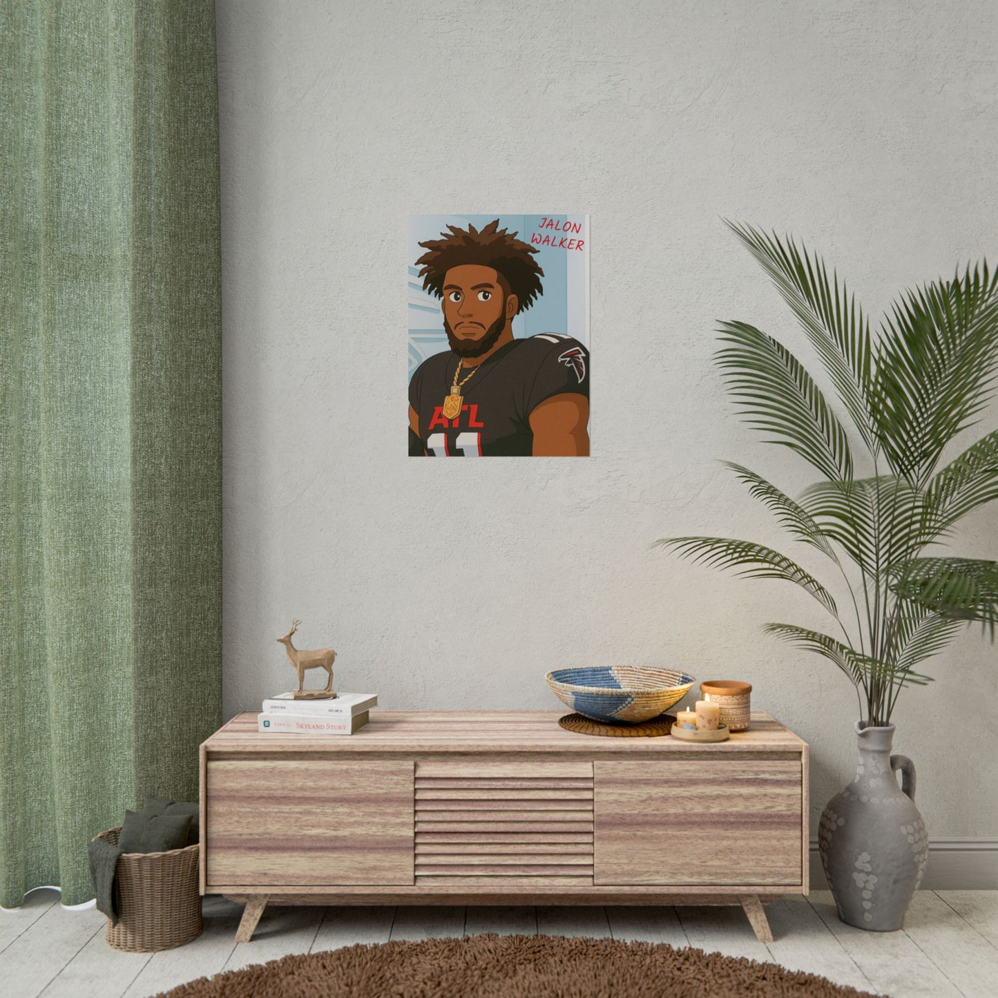 Loco Fits Anime Football 'Jalon Walker' Poster