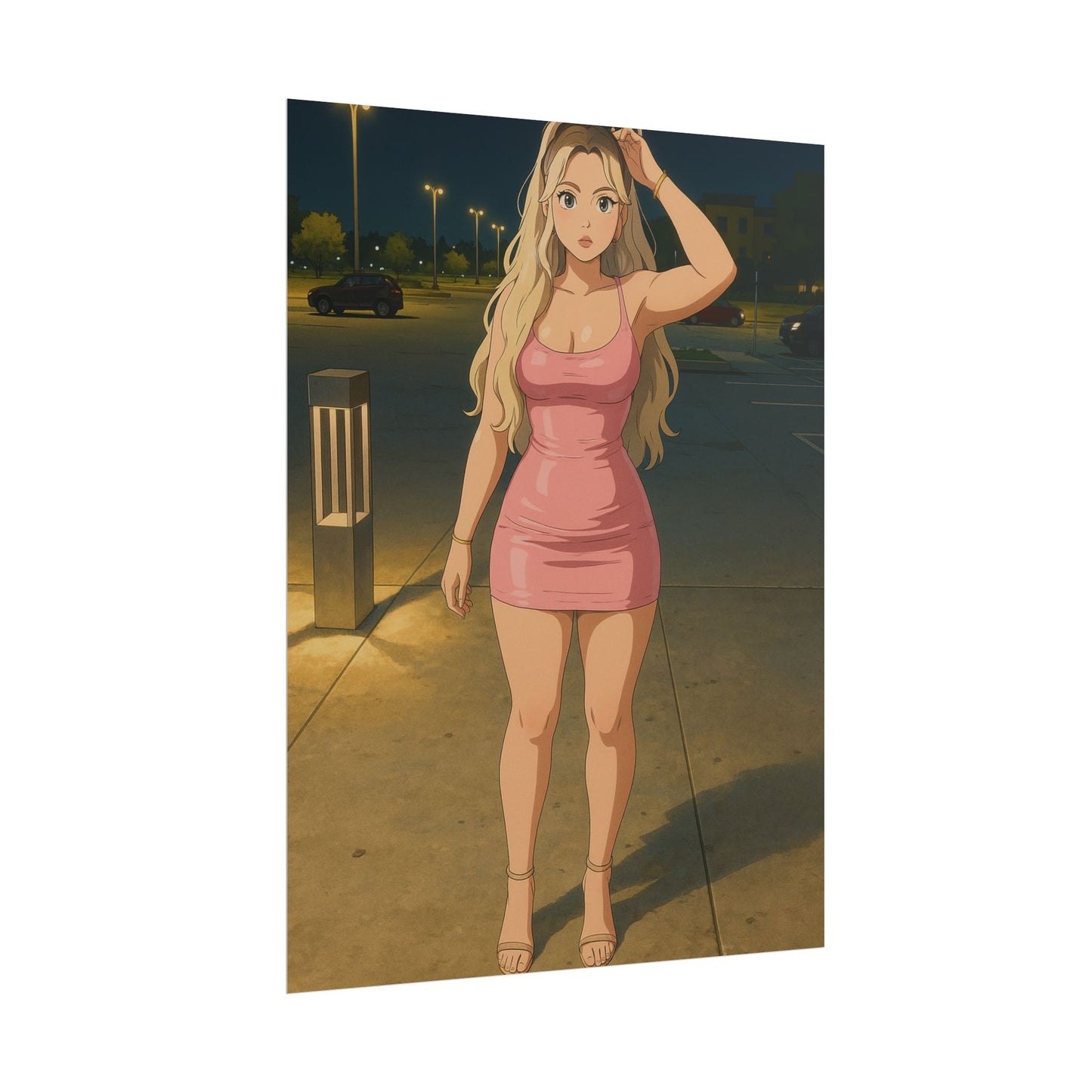 Loco Fits Anime Girls 'Pretty in Pink' Poster