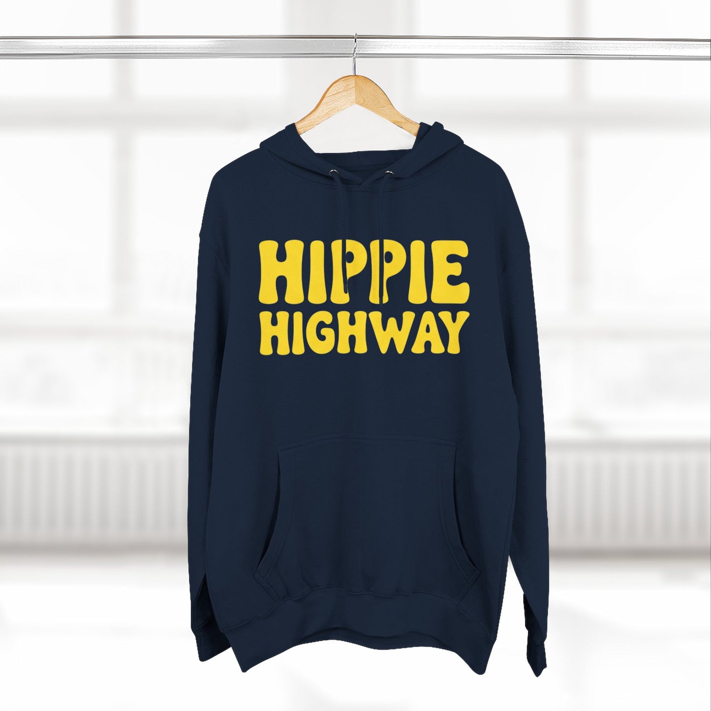 "Hippie Highway" Big Script Fleece Hoodie