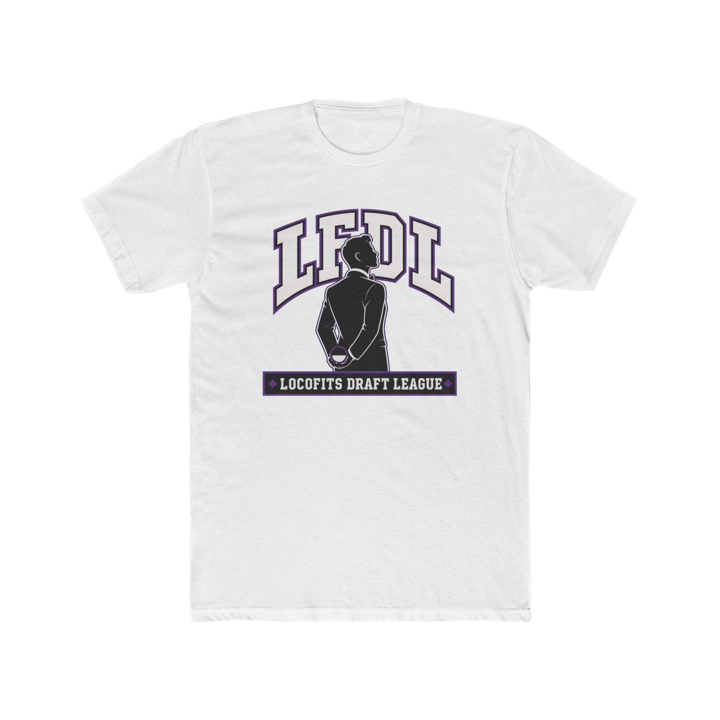 LocoFits Draft League BAL Portrait Silhouette Cotton Crew Tee