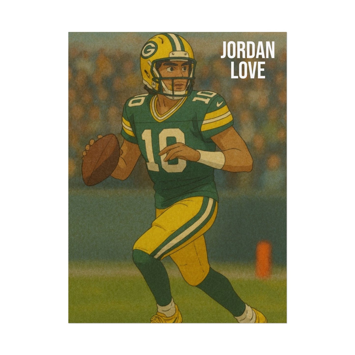 Loco Fits Anime Football 'Jordan Love' Poster