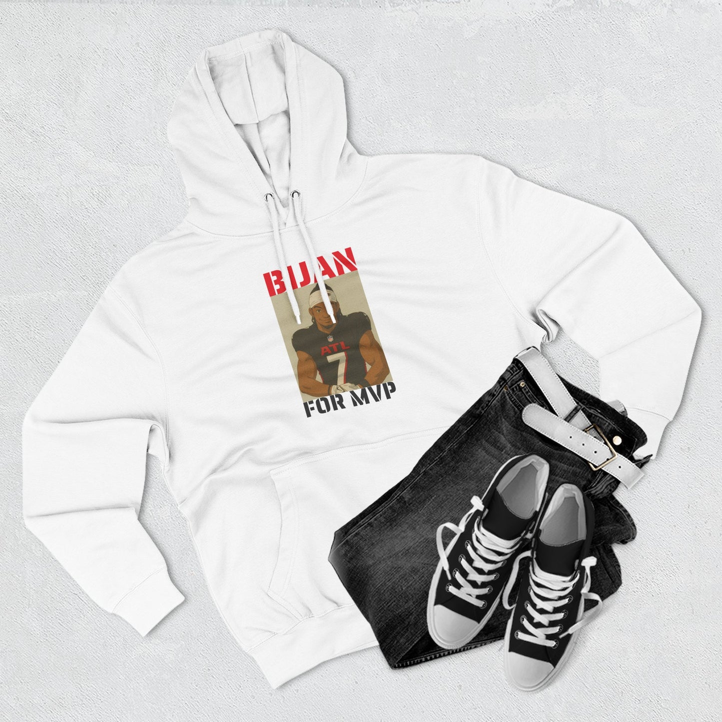 Anime Football 'Bijan For MVP' Fleece Hoodie