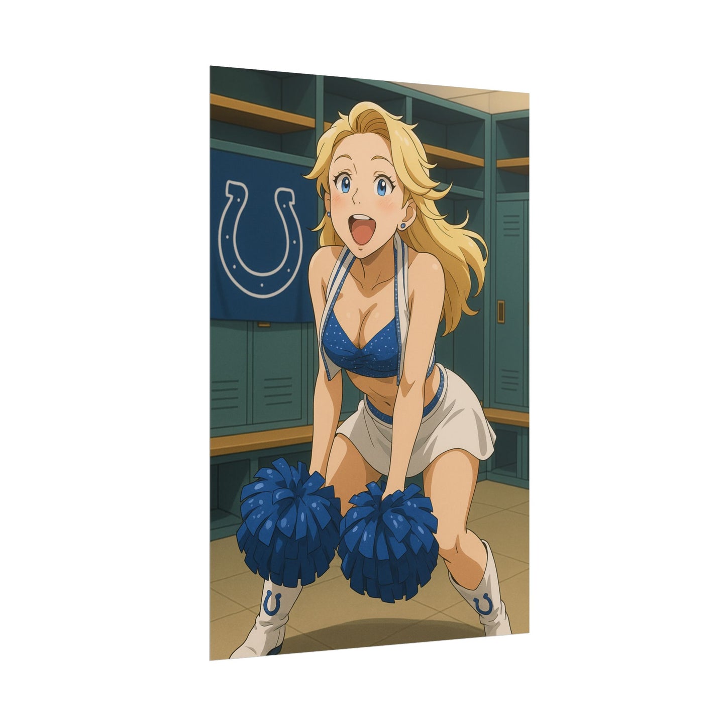 Loco Fits Anime Girls 'Colts Cheerleader Locker Room 1' Poster