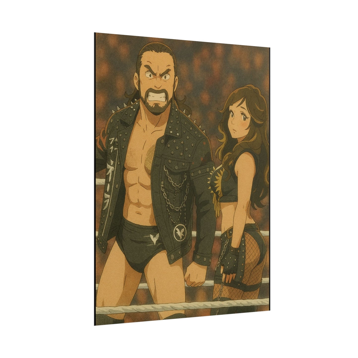 Loco Fits Anime Wrestling 'Kross & Scarlett' Poster