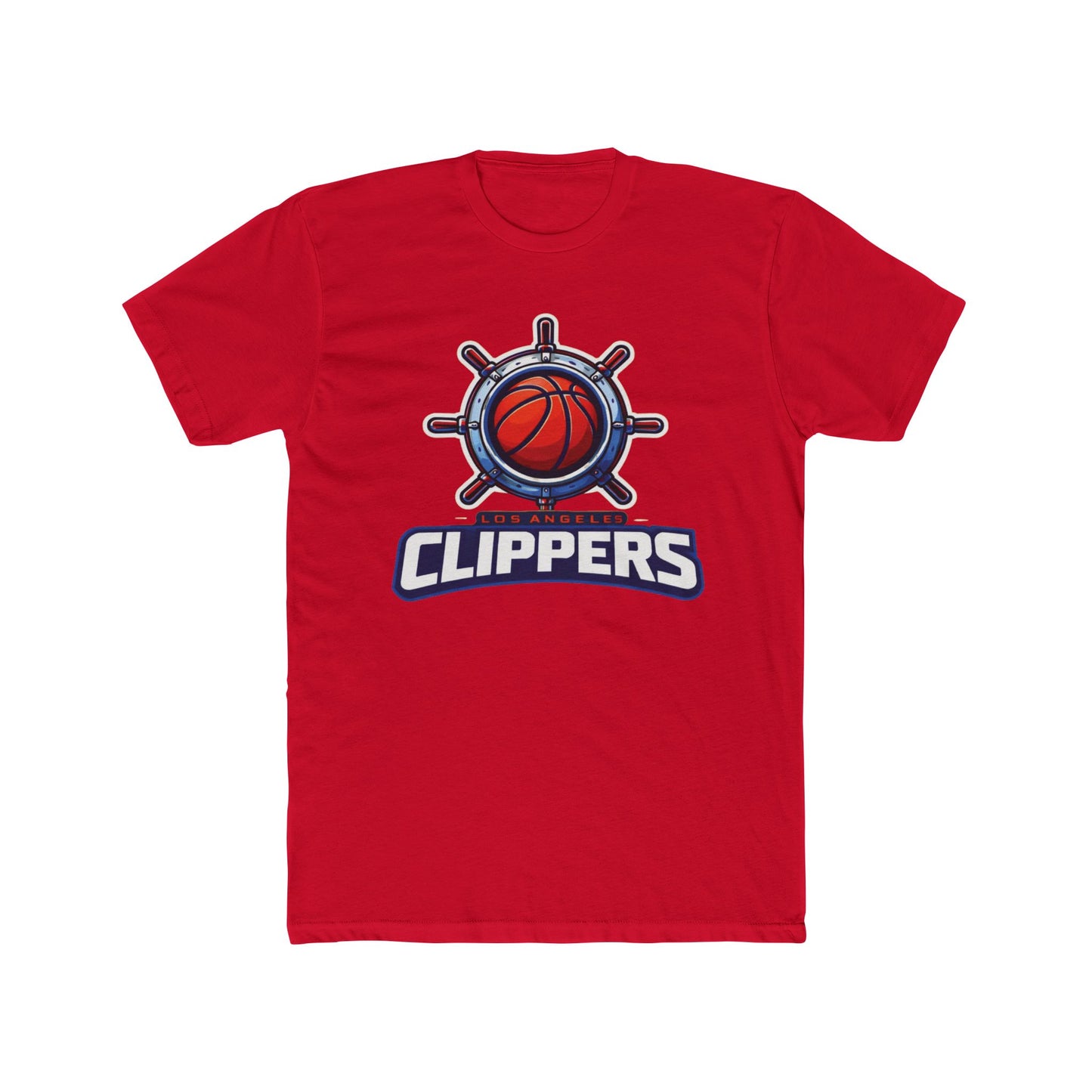 Loco Fits New "NBA Los Angeles Clippers Basketball Concept Logo" Cotton Crew Tee