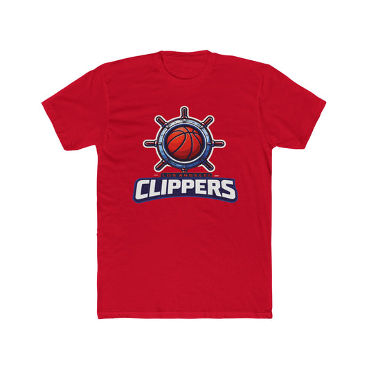 Loco Fits New "NBA Los Angeles Clippers Basketball Concept Logo" Cotton Crew Tee