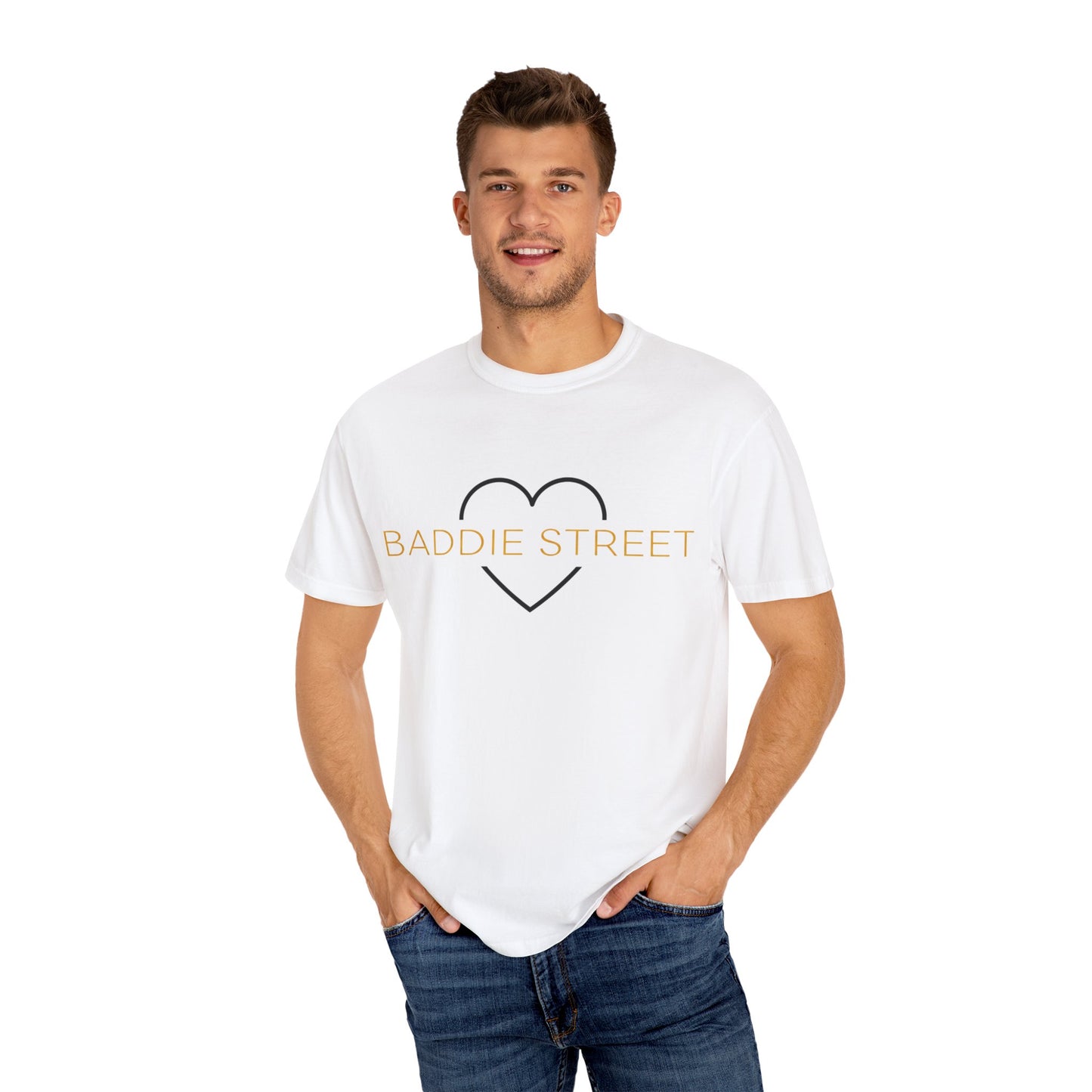 "Baddie Street" Classy Heart Gold Multi Color Option T-Shirt