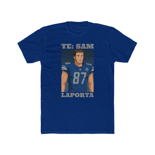 Anime Football 'TE: Sam LaPorta' Cotton Crew Tee