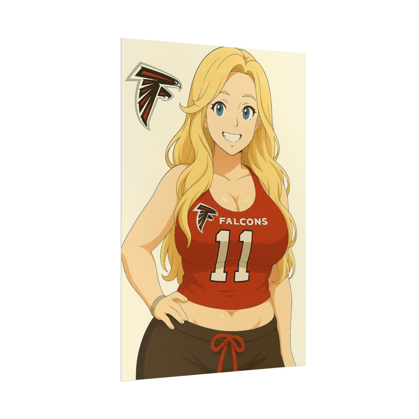 Loco Fits Anime Girls 'Falcons Girl 2' Poster