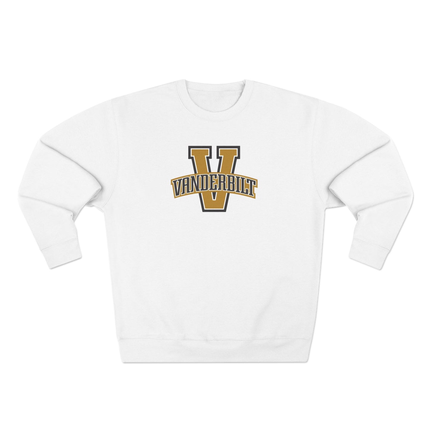 'Vanderbilt V' Cotton Crewneck Sweatshirt