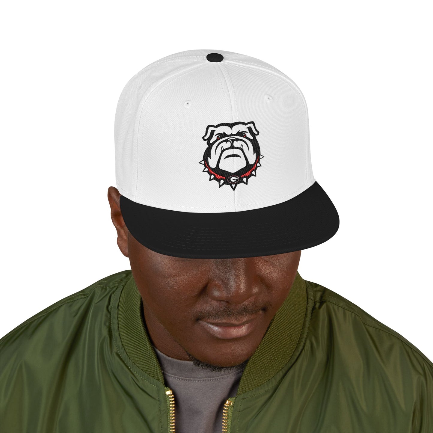 'Georgia Bulldogs Dog Head' Logo Snapback
