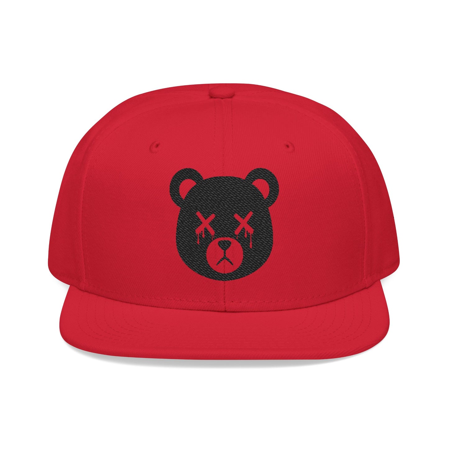 Red & Black "Wicked Way"#13 Dead Bear Head Solo Snapback