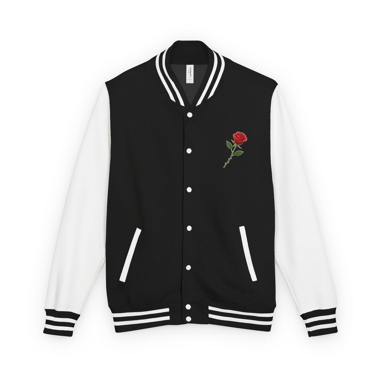 "Baddie Street" Labeled Baddie Rose Heavyweight Letterman Jacket