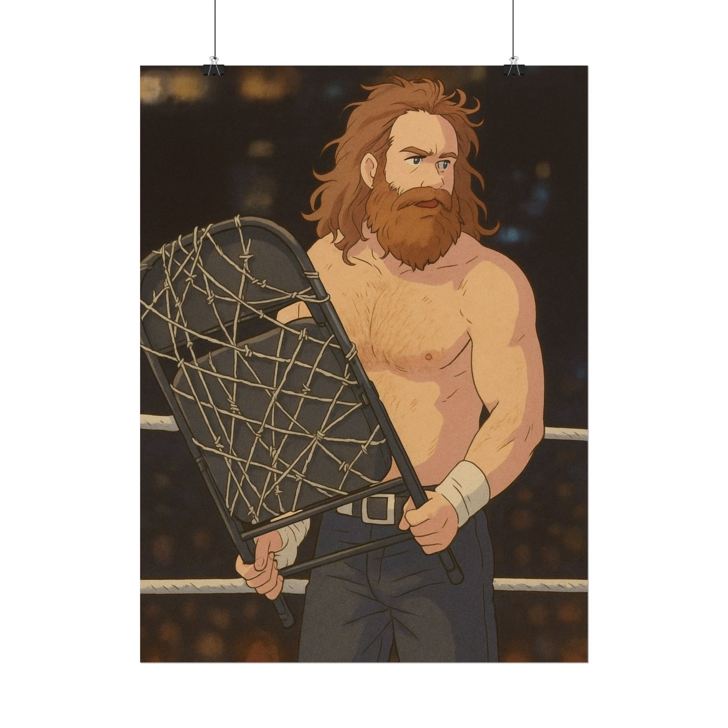 Loco Fits Anime Wrestling 'Psycho Sami' Poster